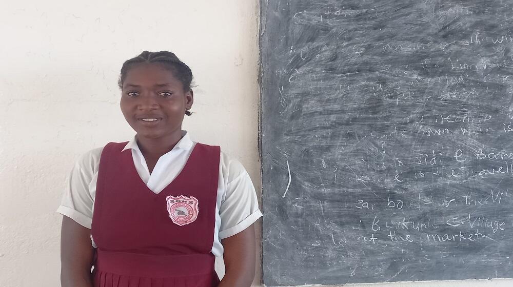 An adolescent girl in Liberia